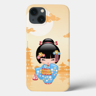Maiko Kokeshi Doll - Cute Japanese Geisha Girl Case-Mate iPhone Case