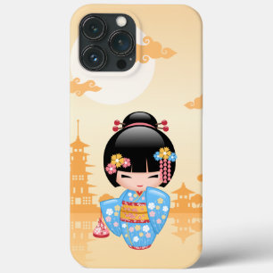 Maiko Kokeshi Doll - Cute Japanese Geisha Girl Case-Mate iPhone Case
