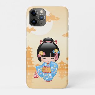 Maiko Kokeshi Doll - Cute Japanese Geisha Girl Case-Mate iPhone Case