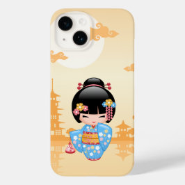 Maiko Kokeshi Doll - Cute Japanese Geisha Girl Case-Mate iPhone 14 Hoesje