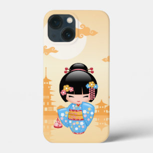 Maiko Kokeshi Doll - Cute Japanese Geisha Girl Case-Mate iPhone Case