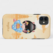 Maiko Kokeshi Doll - Cute Japanese Geisha Girl Case-Mate iPhone Case (Achterkant (horizontaal))
