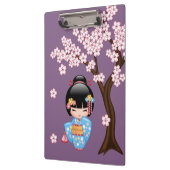 Maiko Kokeshi Doll - Cute Japanese Geisha Girl Klembord (Links)