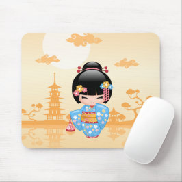 Maiko Kokeshi Doll - Cute Japanese Geisha Girl Muismat