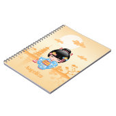 Maiko Kokeshi Doll - Cute Japanese Geisha Girl Notitieboek (Linkerzijde)