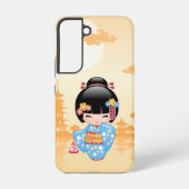 Maiko Kokeshi Doll - Cute Japanese Geisha Girl Samsung Galaxy Hoesje (Achterkant)
