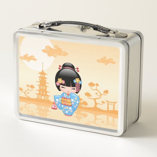 Maiko Kokeshi Doll Schattige Japans Geisha Gegeel (Achterkant)