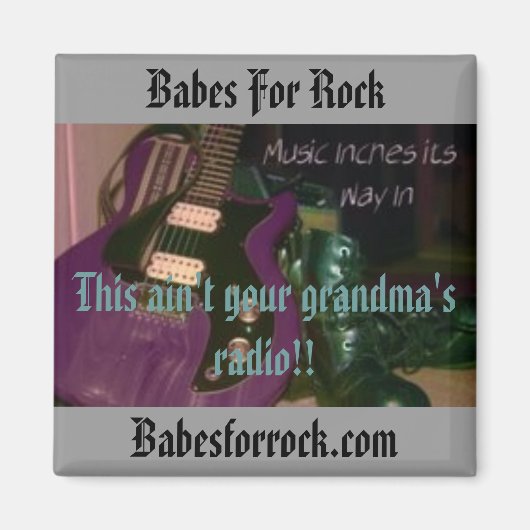 mail, babes voor rock, Babesforrock.com, deze ai.. Magneet (Voorkant)