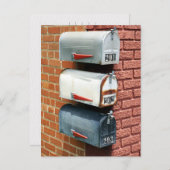 MAIL BOX POST BOX POSTCROSSING BRIEFKAART (Voorkant / Achterkant)