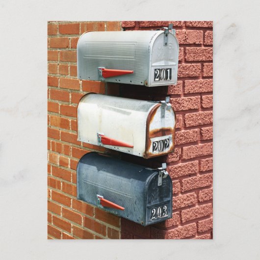 MAIL BOX POST BOX POSTCROSSING BRIEFKAART (Voorkant)