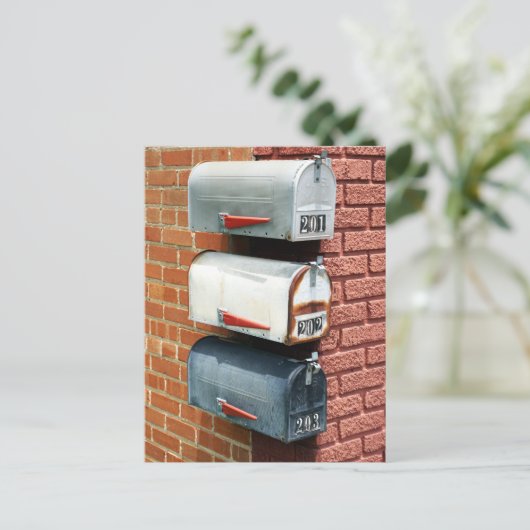 MAIL BOX POST BOX POSTCROSSING BRIEFKAART (Staand voorkant)