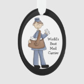 Mail Carrier Acrylic Hartelijk dank Ornament (voorkant)