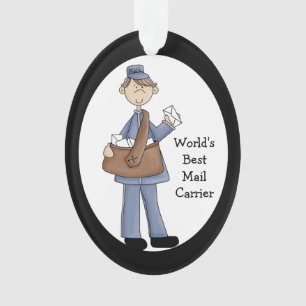 Mail Carrier Acrylic Hartelijk dank Ornament