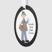 Mail Carrier Acrylic Hartelijk dank Ornament (voorkant)