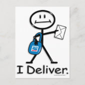 Mail Carrier Briefkaart (Voorkant)