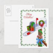 Mail Carrier Christmas Briefkaart (Voorkant / Achterkant)