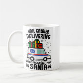Mail Carrier Delivering More Packages Than Santa C Koffiemok (Links)