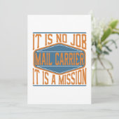 Mail Carrier - Het is geen taak, het is een missie Bedankkaart (Staand voorkant)