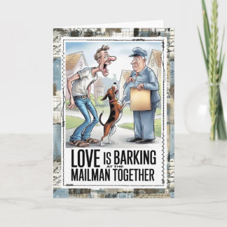 Mail Carrier Humor Card Kaart