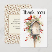 Mail Carrier Mailbox Bedankt kaart (Voorkant / Achterkant)