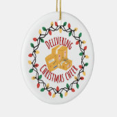 Mail Carrier Mailman UPS FedEx Kerstmis Keramisch Ornament (Rechts)