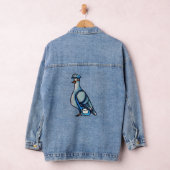 Mail Carrier Pigeon Postal Humor Denim Jacket (Hangar)