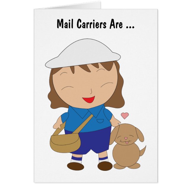 Mail Carrier Postal Funny Woman Waardering (Voorkant)