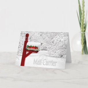 Mail Carrier/Postal Worker Christmas Feestdagen Kaart