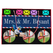 Mail Carrier Postman Tas - zie terug Large Cadeautasje (Achterkant)