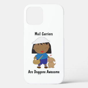 Mail Carrier Vrouw Black Funny Personaliseren Case-Mate iPhone Case