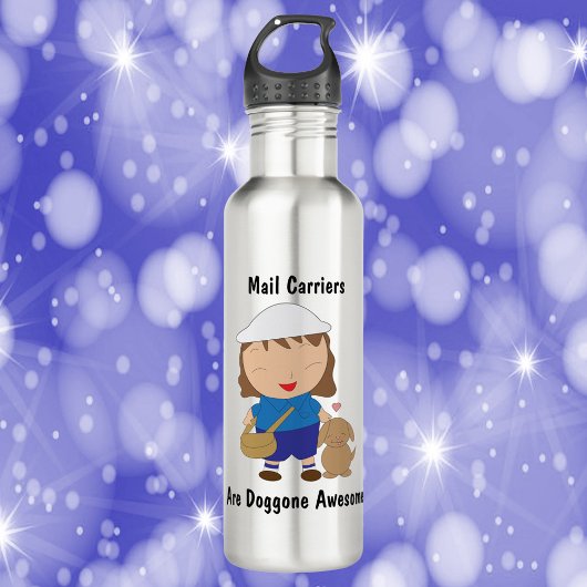 Mail Carrier Vrouw Doggone Geweldige Waterfles