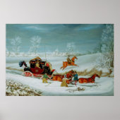 Mail Coach in Snow Poster (Voorkant)