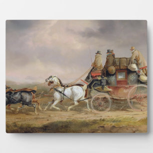 Mail Coaches on Road: The Louth-London Royal M Fotoplaat