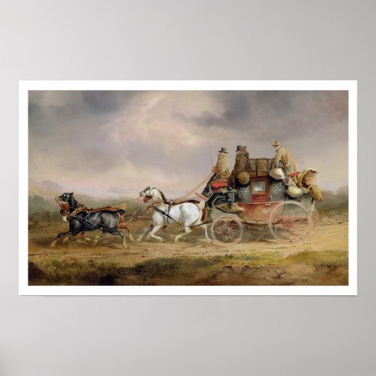 Mail Coaches on Road: The Louth-London Royal M Poster (Voorkant)