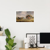 Mail Coaches on Road: The Louth-London Royal M Poster (Thuiskantoor)