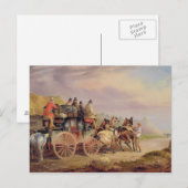 Mail Coaches on Road: The QuickSilver Devonp Briefkaart (Voorkant / Achterkant)