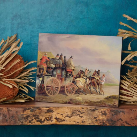 Mail Coaches on Road: The QuickSilver Devonp Fotoplaat (Zijkant)