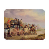 Mail Coaches on Road: The QuickSilver Devonp Magneet (Horizontaal)