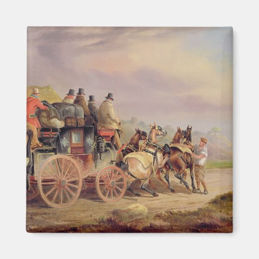 Mail Coaches on Road: The QuickSilver Devonp Magneet (Voorkant)