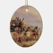 Mail Coaches on the Road: De 'QuickSilver'-Devonp Keramisch Ornament (Rechts)