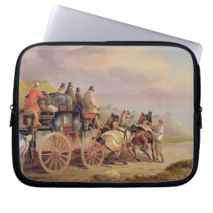 Mail Coaches on the Road: De 'QuickSilver'-Devonp Laptop Sleeve