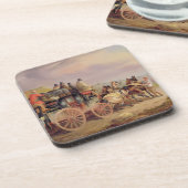 Mail Coaches on the Road: De 'QuickSilver'-Devonp Onderzetter (Linkerzijde)