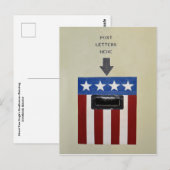 Mail Drop on the USS Battleship Alabama" Briefkaart (Voorkant / Achterkant)