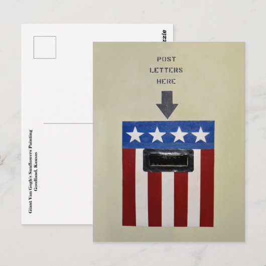 Mail Drop on the USS Battleship Alabama" Briefkaart (Voorkant / Achterkant)