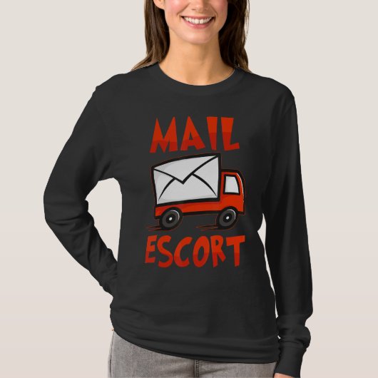 Mail Escort Postal Service Mailman T-shirt (Voorkant)