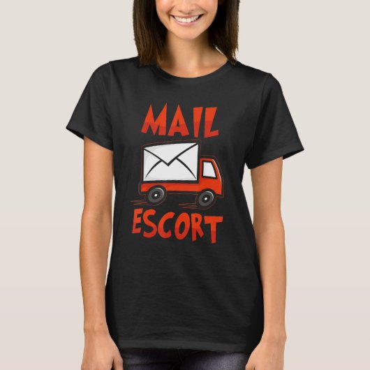 Mail Escort Postal Service Mailman T-shirt (Voorkant)