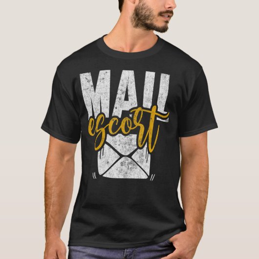 Mail Escort Postal Worker US Post Mail Car T-shirt (Voorkant)