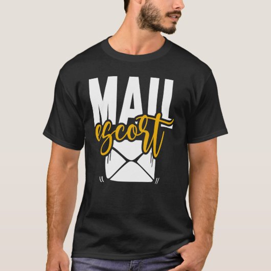 Mail Escort Postal Worker US Post Mail Car T-shirt (Voorkant)