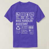 Mail Handler Assistant MultiTasking Certified Job T-shirt (Design voorkant)