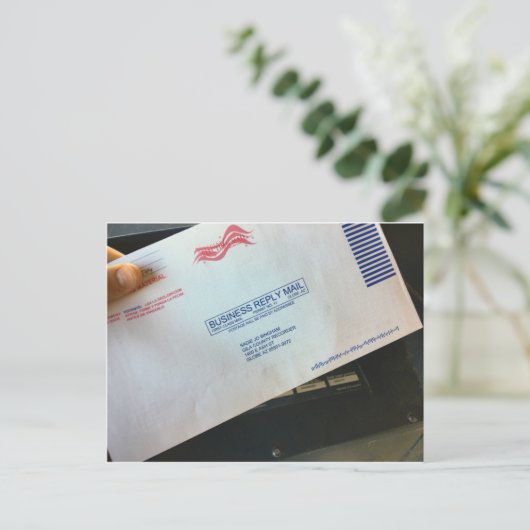 Mail-in Ballot Briefkaart (Staand voorkant)